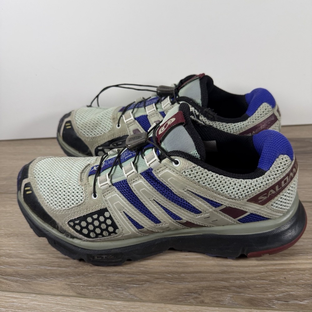 Salomon XR Mission 1 Women's Running Shoes Size 10.5 Gray Purple & Maroon 171383